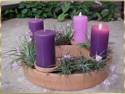 Imbolc Altar 101 - Our Favourite Jubilant Decorations 3 spring candles gif