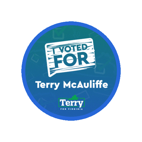 Vote Voting Sticker by Terry McAuliffe