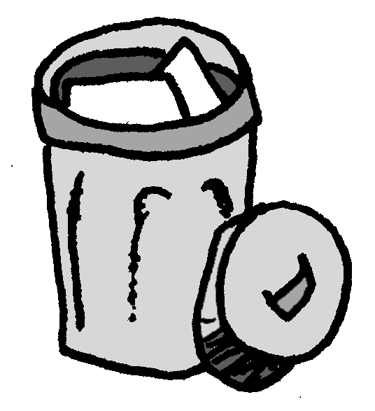 Trash Throw Away Sticker by odibz for iOS & Android GIPHY