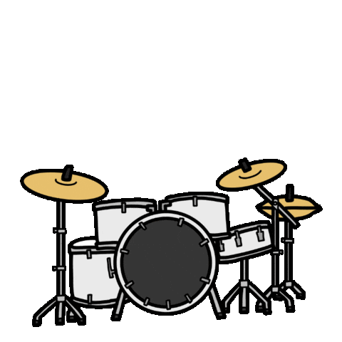 Drums ドラム Sticker