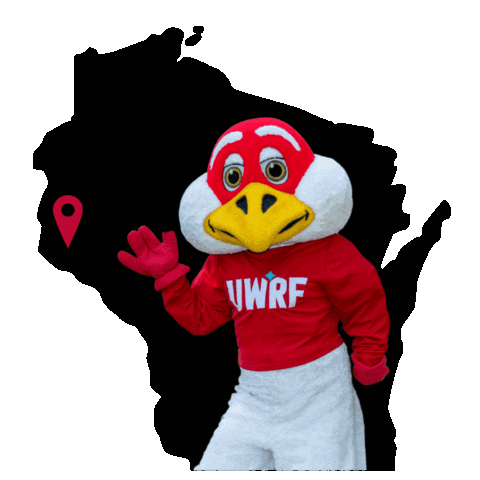 Map Wisconsin Sticker by UW-River Falls