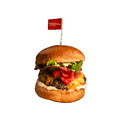 Too Burger Sticker