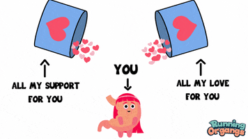 I Love You Hearts GIF by Running Organgs