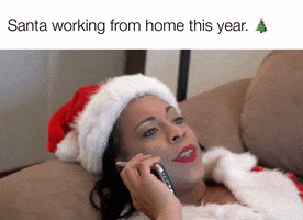 Work From Home Christmas GIF by Holly Logan