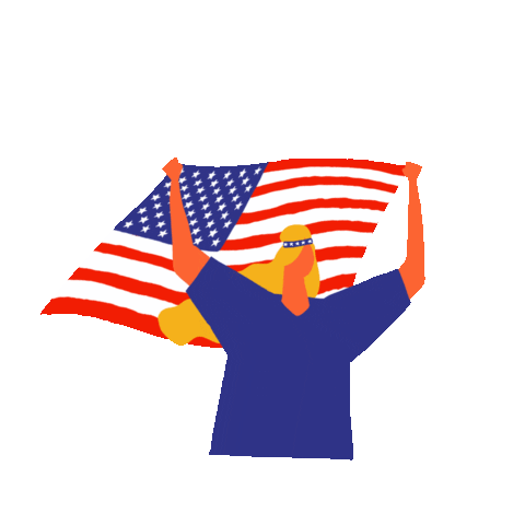 Independence Day Wave Sticker