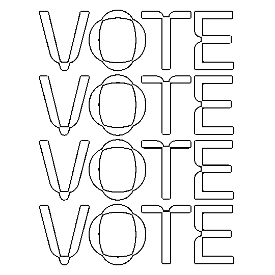 America Vote Sticker