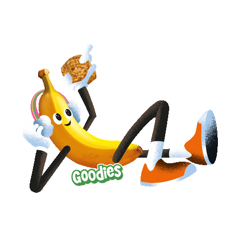Character Banana Sticker by Goodies Kids Snacks