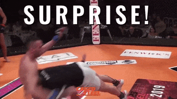 Surprise Mma GIF by Caged Steel