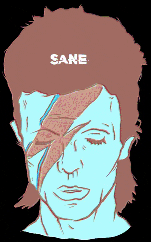 Bowie Sane Insane Davidbowie Alladinsane GIF