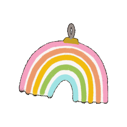 Christmas Decoration Rainbow Sticker