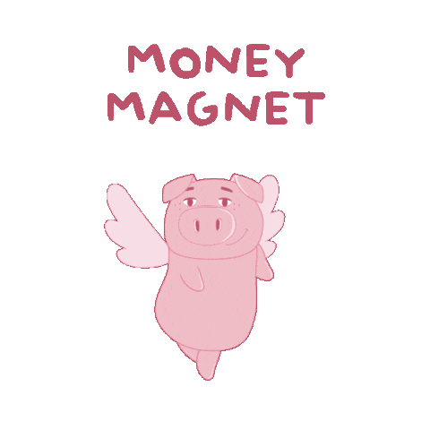 Pay Day Money Sticker by PositivelyPigasus