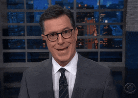 Stephen Colbert Shhhh GIF by MOODMAN