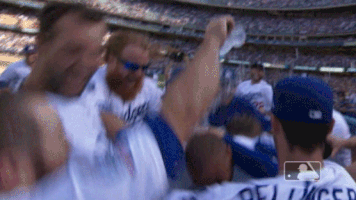 dodgers walkoff GIF by MLB