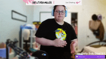 shellyvonmiller dance party streamer dance party GIF