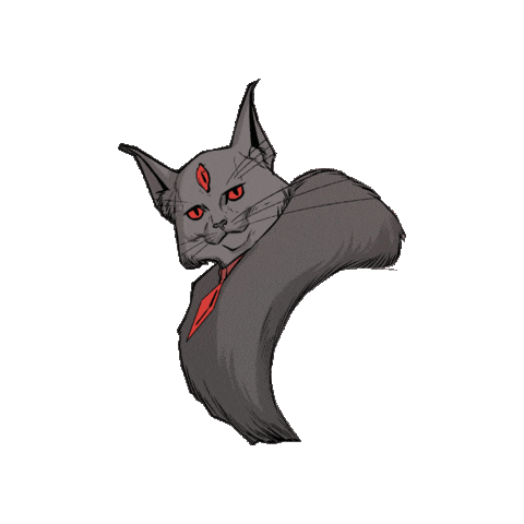 Third Eye Cat Sticker by Vault Comics