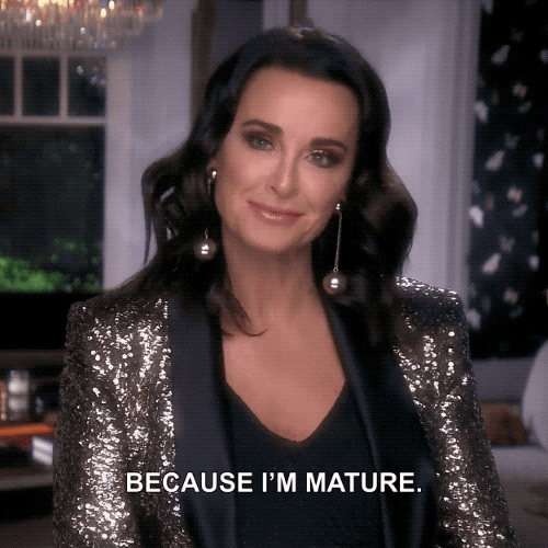 Real Housewives Of Beverly Hills Because Im Mature GIF by Bravo TV - Find & Share on GIPHY