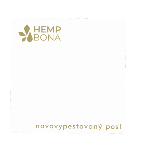 New Post Sticker by HEMPBONA | CBD | slovenská BIO farma