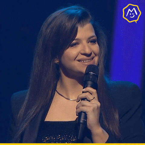 Happy Stand-Up GIF by Montreux Comedy
