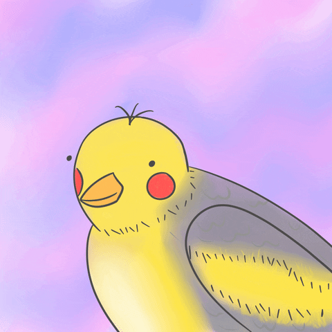 Happy Yellow Bird GIF