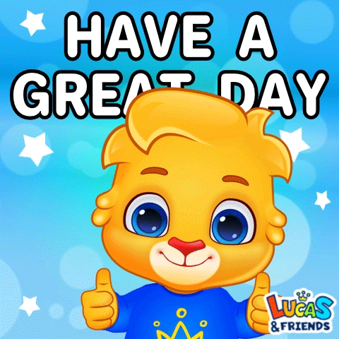 Happy Good Day GIF by Lucas and Friends by RV AppStudios