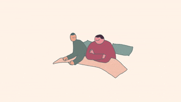 Couple Bed GIF by Léon Moh-Cah