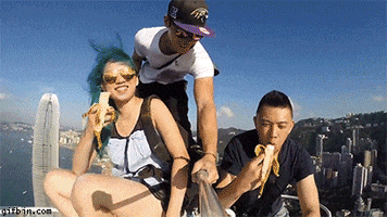 Selfie Skyscraper animated GIF