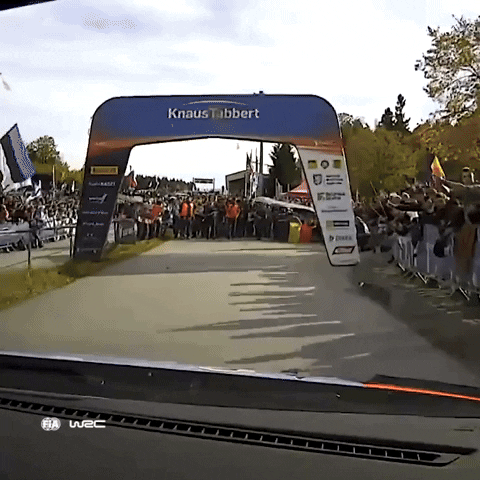 Coming Home Celebration GIF by FIA World Rally Championship