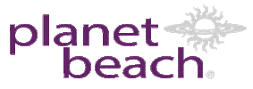 Planet Beach Spray & Spa Sticker