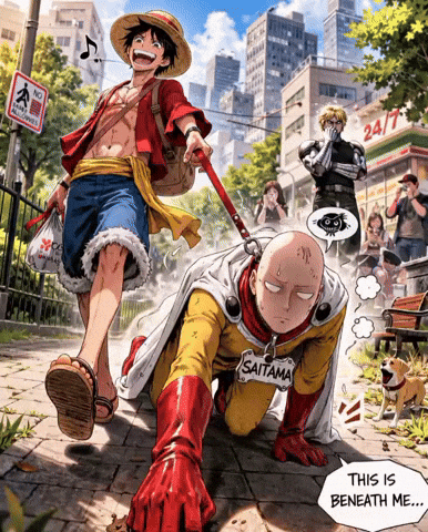 One Punch Man Goku Meme GIF