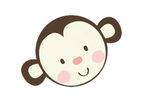 Kids Monkey Sticker by Changuitos