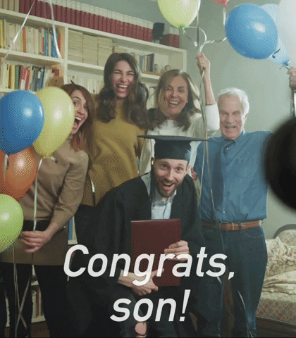 Congrats Congratulations GIF by Sealed With A GIF