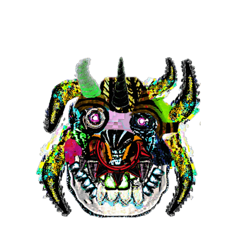 Puerto Rico Vejigante Sticker by MOYOGASH