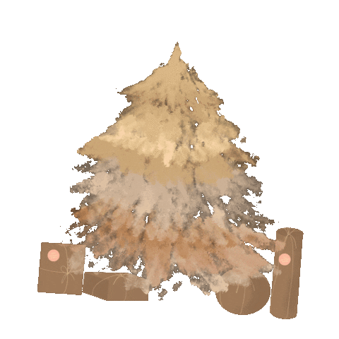 Christmas Tree Sticker by The Pampas Mama