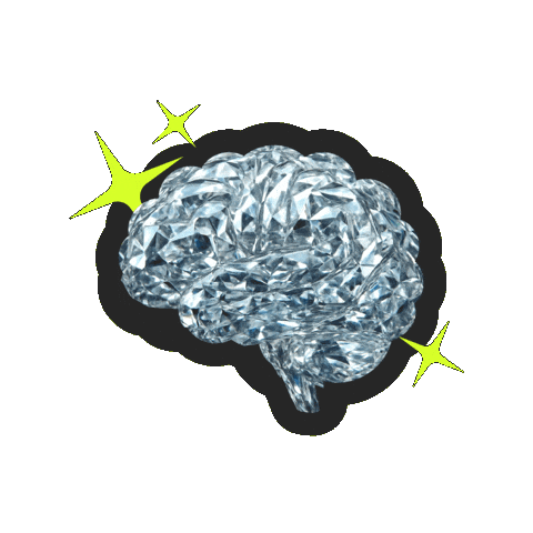 Brain Diamond Sticker