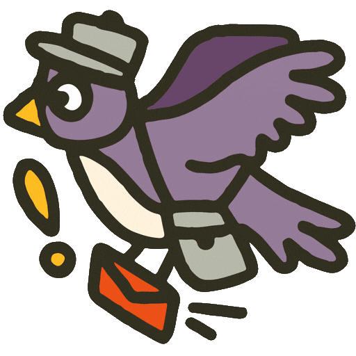Bird Delivery Sticker by Hipcamp