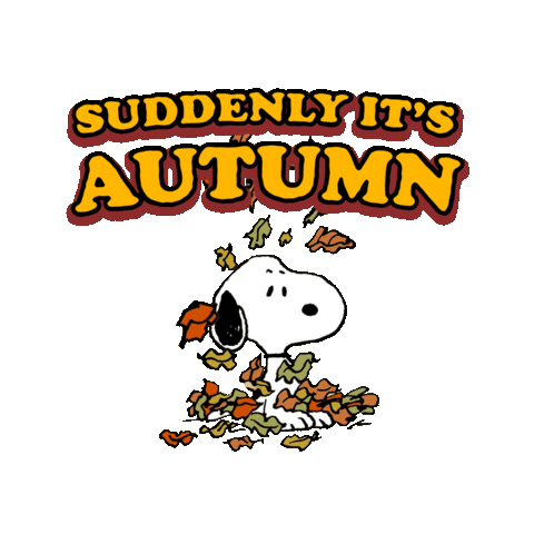 Fall Season Cartoon Sticker by Peanuts