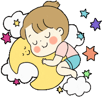 Good Night Stars Sticker by 大姚Dayao
