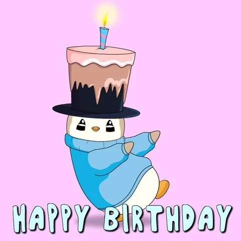 Feliz Cumple Happy Birthday GIF by Pudgy Penguins