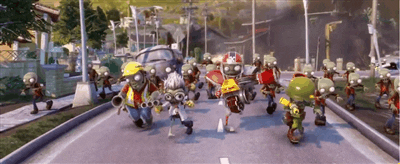 moving plants vs zombies GIF