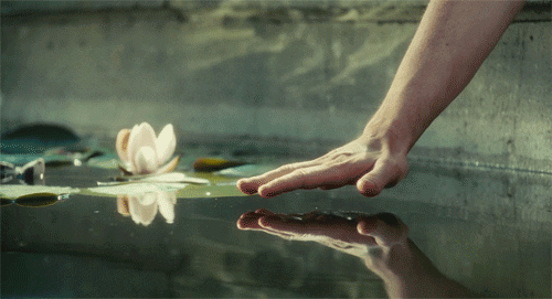 Water magick - Hand on water gif