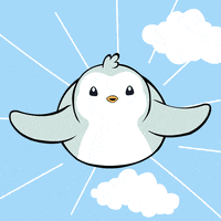 Flying Up Up And Away GIF by Pudgy Penguins
