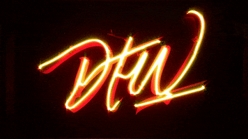 darkerthanwax music logo neon graphic GIF