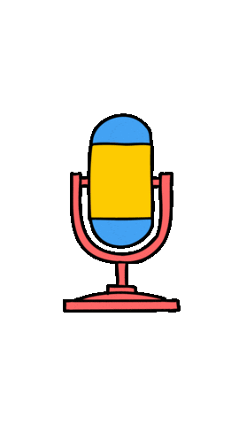 Podcast Microphone Sticker by Ela Miranda