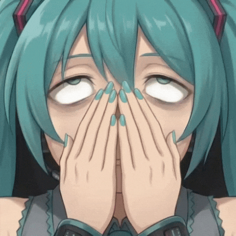 Disappointed Hatsune Miku GIF