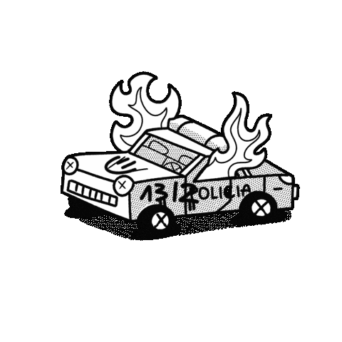 Police Stop War Sticker