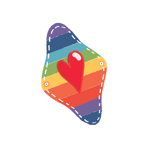 Heart Rainbow Sticker by GladRags