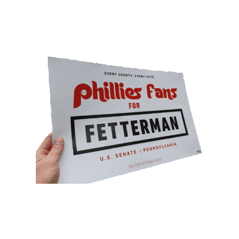 Baseball Politics Sticker by John Fetterman