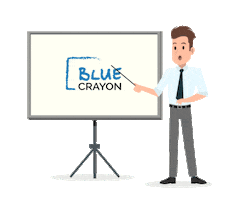 Blue Crayon llc Sticker