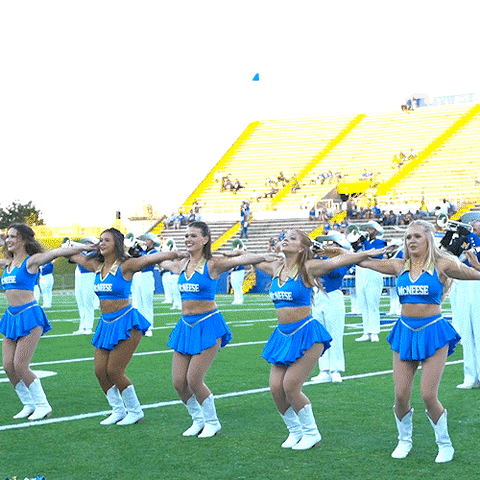 Football Cheerleading GIF by McNeese State University
