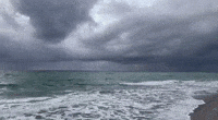 Dark Clouds Loom Over Florida's Eastern Coast